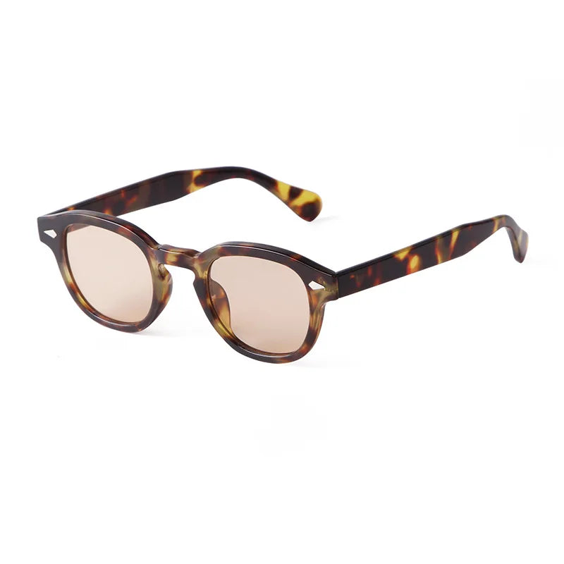 Lunettes Noirette Écaille verres verts UV400