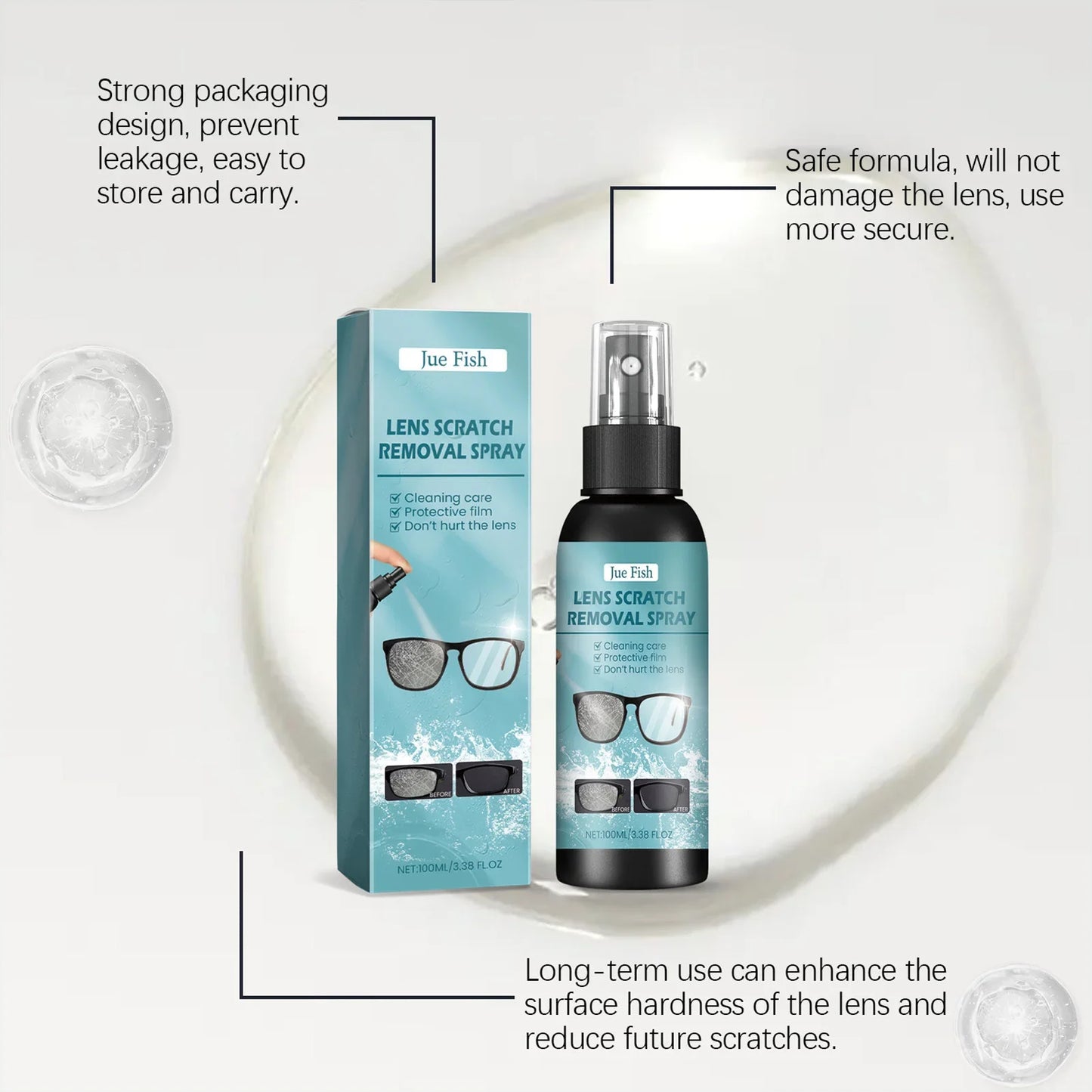 Spray Nettoyant Lunettes Noirette | Verres Impeccables