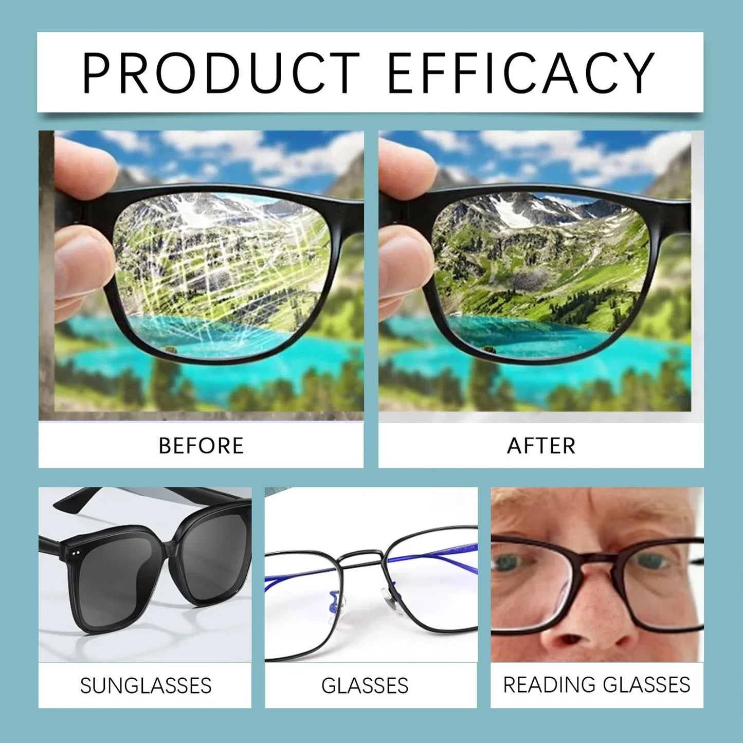 Spray Nettoyant Lunettes Noirette | Verres Impeccables