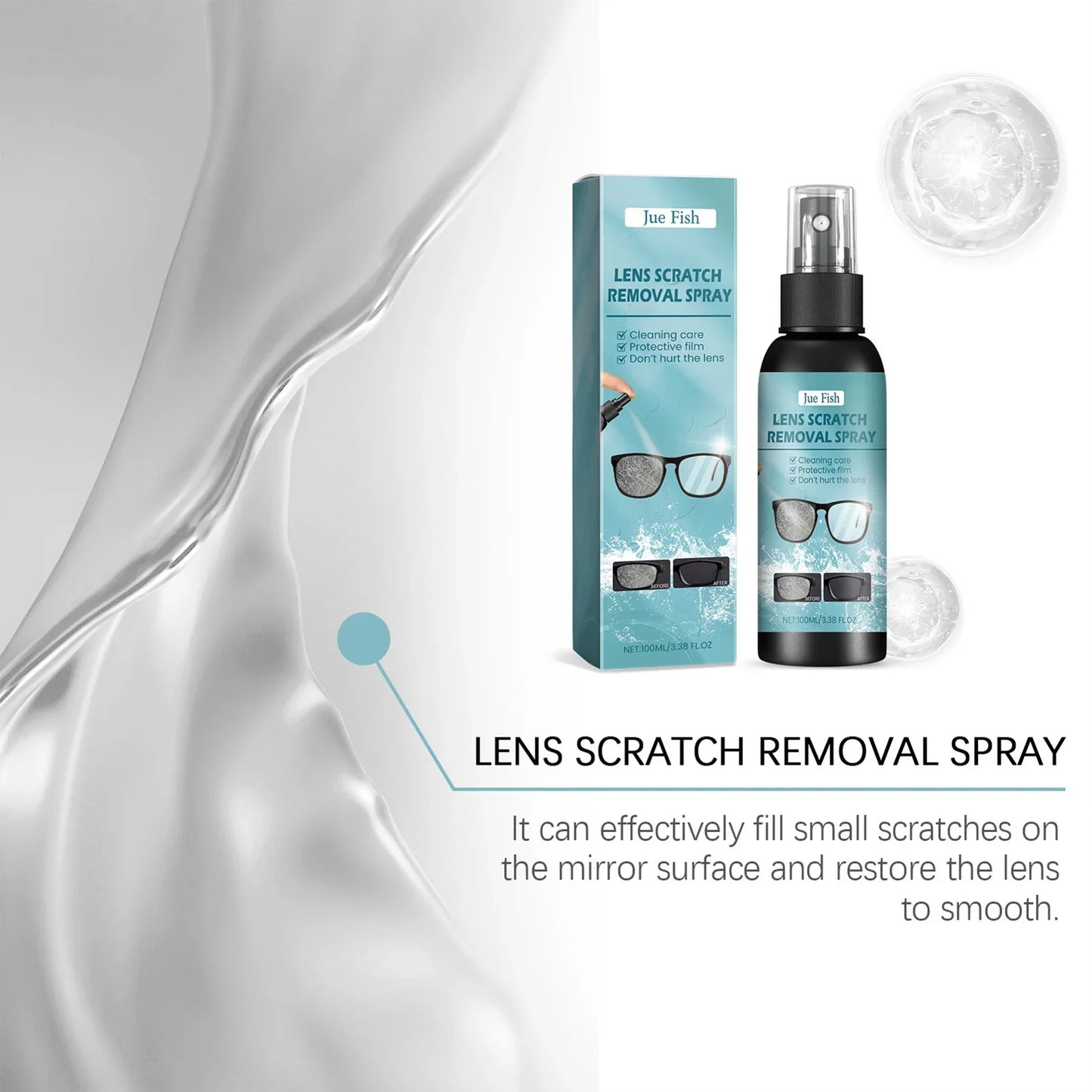 Spray Nettoyant Lunettes Noirette | Verres Impeccables