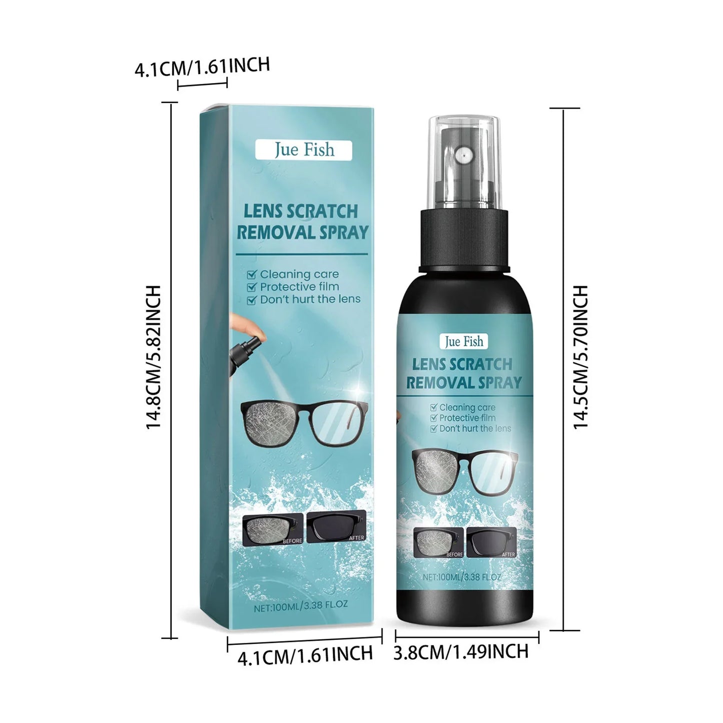 Spray Nettoyant Lunettes Noirette | Verres Impeccables
