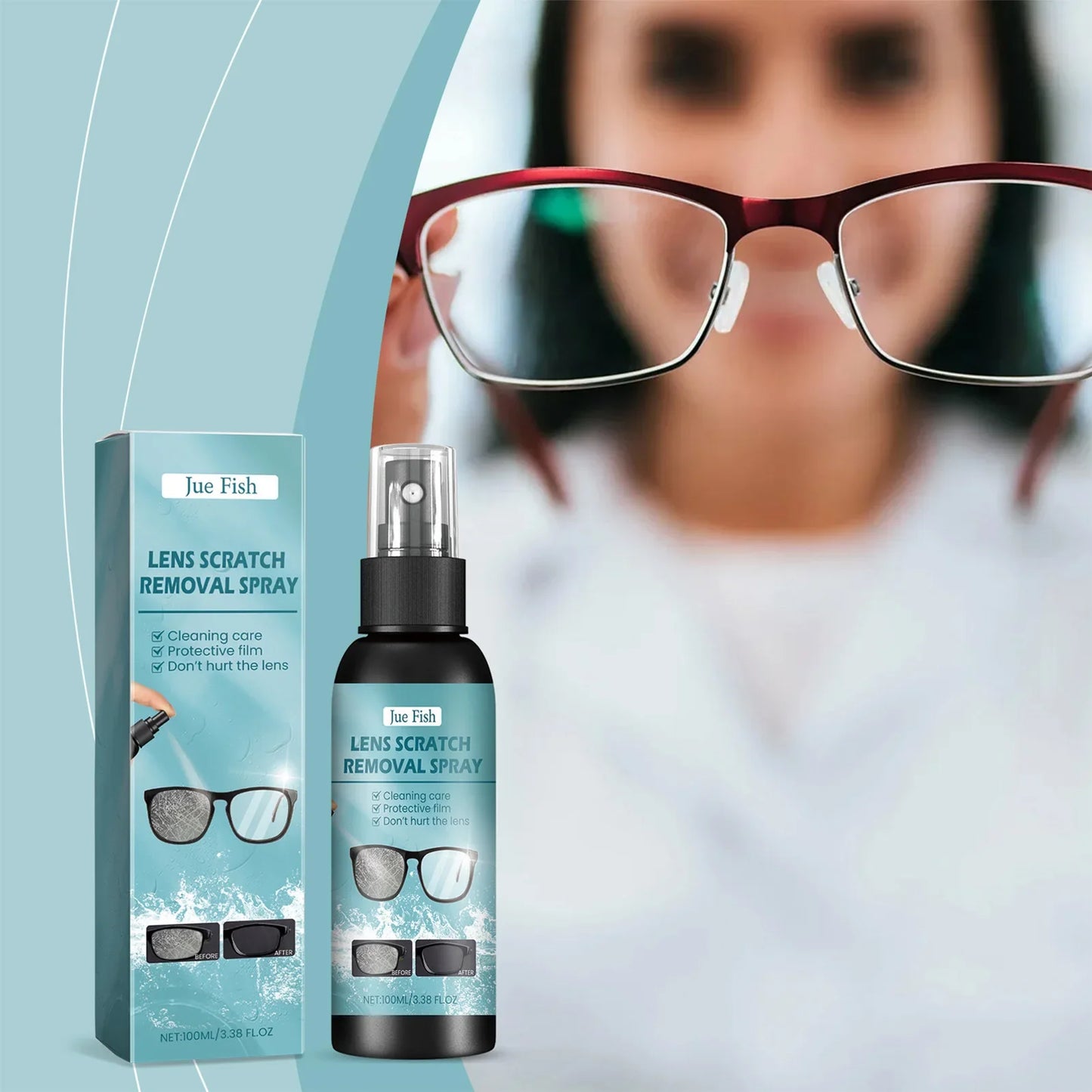 Spray Nettoyant Lunettes Noirette | Verres Impeccables