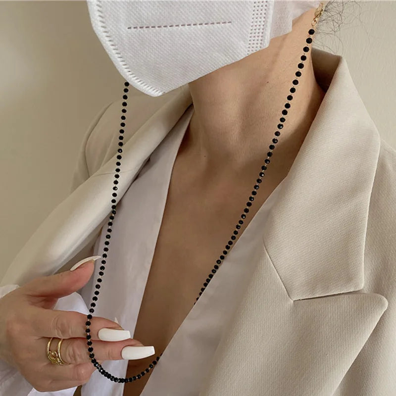 Cordon à Lunettes Tendance Noirette | Chaîne Anti-Perte